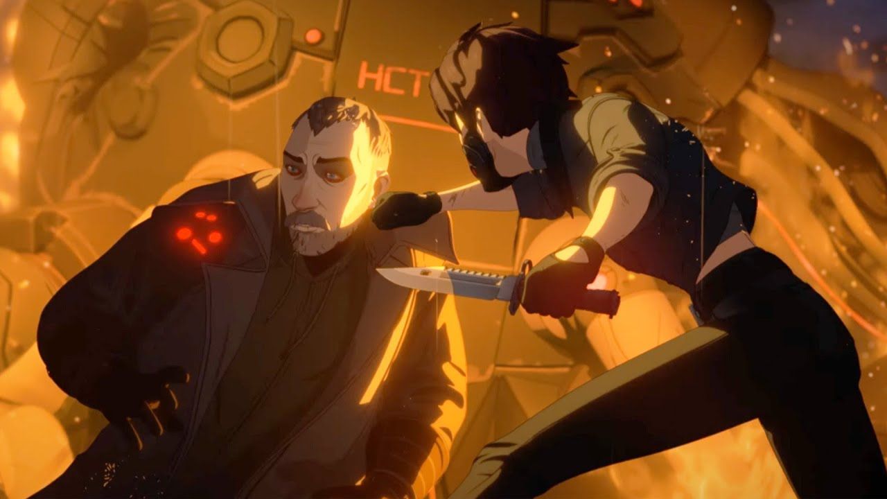 Dispatch game Hollow Victory ending: Invisigal turns evil while Robert romances Blonde Blazer, leaving the team broken.